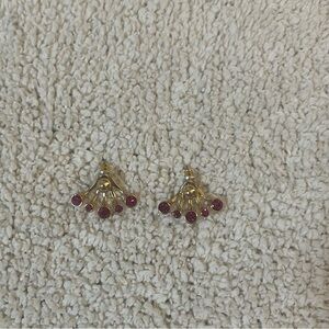 Forever 21 Gold and Pink Women's Earrings